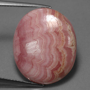 Rhodochrosite Multicolore naturelle Coupe ovale, 19.99 ct, Opaque