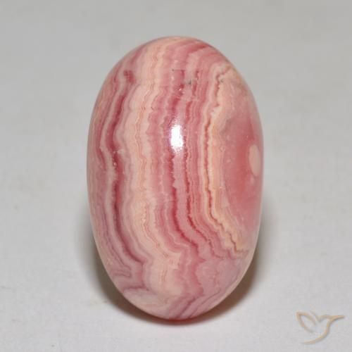 Rhodochrosite Multicolore naturelle ovale, 22.27 ct, Opaque