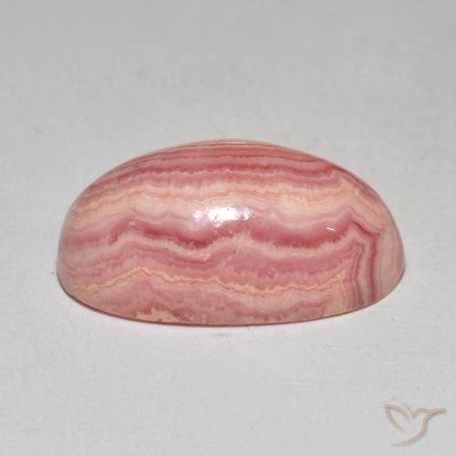 Rhodochrosite Multicolore naturelle ovale, 22.27 ct, Opaque