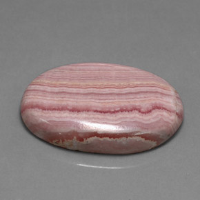 Rhodochrosite rose naturelle coupe ovale, 16,47 ct, opaque