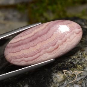 Rhodochrosite Multicolore naturelle ovale, 17.07 ct, Opaque