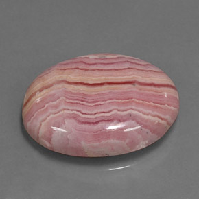 Rhodochrosite multicolore naturelle coupe ovale, 9,95 ct, opaque