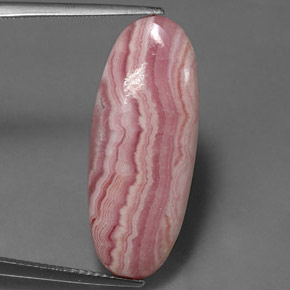 Rhodochrosite Rose multiple naturelle Coupe ovale, 13.35 ct, Opaque
