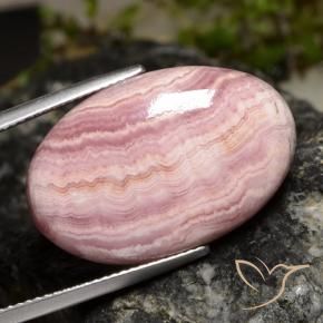 Rhodochrosite Multicolore naturelle ovale, 24.58 ct, Opaque