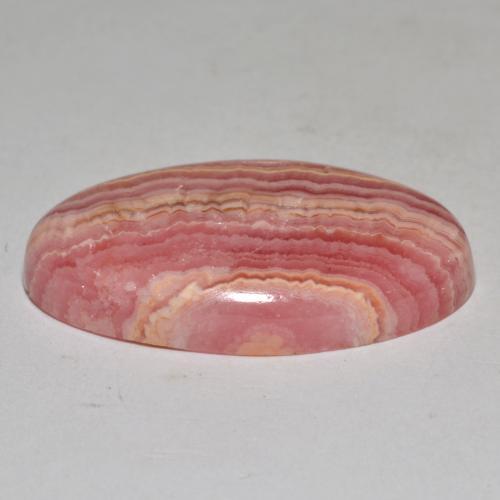 Rhodochrosite Multicolore naturelle Coupe ovale, 30.65 ct, Opaque