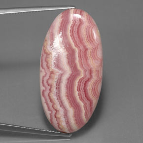 Rhodochrosite Multicolore naturelle Coupe ovale, 32.68 ct, Opaque