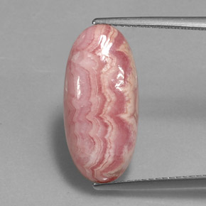 Rhodochrosite Rose multiple naturelle Coupe ovale, 12.06 ct, Opaque