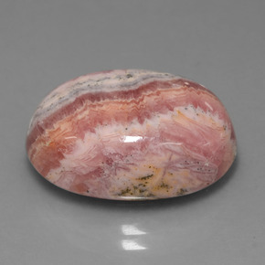 Rhodochrosite Multicolore naturelle Coupe ovale, 23.35 ct, Opaque