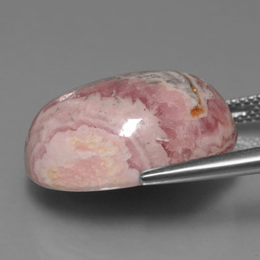 Rhodochrosite Multicolore naturelle Coupe ovale, 25.03 ct, Opaque