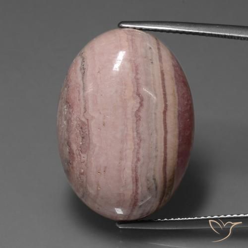41.01ct Naturel Multicolore Rhodochrosite, ovale, Opaque