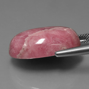 Rhodochrosite multicolore naturelle coupe ovale, 31,54 ct, opaque