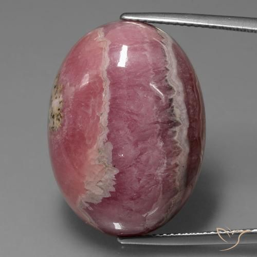 42.51ct Naturel Multicolore Rhodochrosite, ovale, Opaque