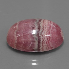 Rhodochrosite multicolore naturelle coupe ovale, 33,91 ct, opaque