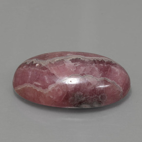Rhodochrosite multicolore naturelle coupe ovale, 56,15 ct, opaque