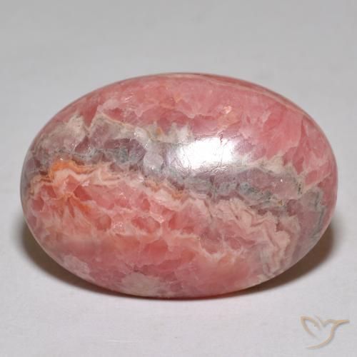 Rhodochrosite Multicolore naturelle Coupe ovale, 36.55 ct, Opaque