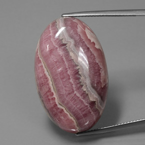 Rhodochrosite Multicolore naturelle Coupe ovale, 59.72 ct, Opaque