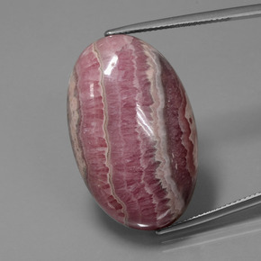 Rhodochrosite Multicolore naturelle Coupe ovale, 60.60 ct, Opaque