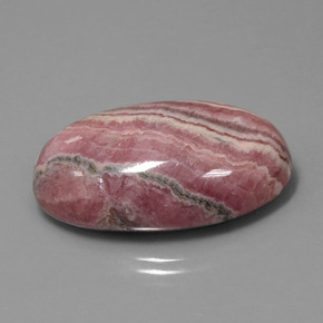 Rhodochrosite Multicolore naturelle Coupe ovale, 61.94 ct, Opaque