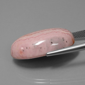 Rhodochrosite multicolore naturelle coupe ovale, 62,39 ct, opaque