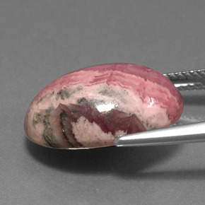 Rhodochrosite Multicolore naturelle Coupe ovale, 14.60 ct, Opaque