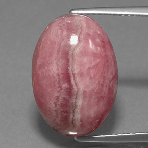Rhodochrosite Multicolore naturelle Coupe ovale, 16.28 ct, Opaque