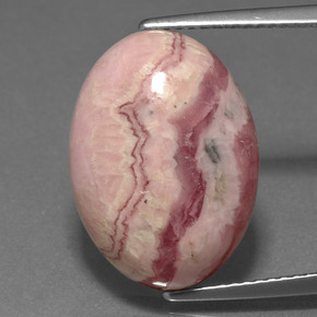 Rhodochrosite Multicolore naturelle Coupe ovale, 13.24 ct, Opaque