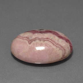 Rhodochrosite Multicolore naturelle Coupe ovale, 13.24 ct, Opaque