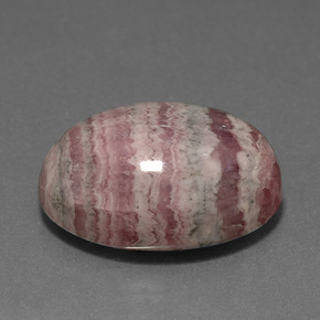 Rhodochrosite Multicolore naturelle Coupe ovale, 17.09 ct, Opaque