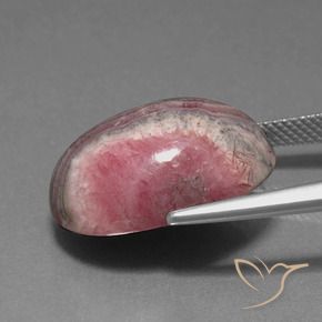 Rhodochrosite Multicolore naturelle ovale, 23.53 ct, Opaque