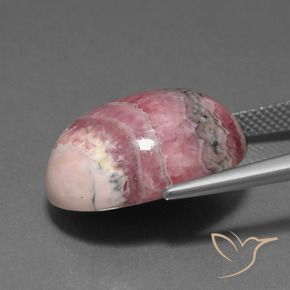 Rhodochrosite Multicolore naturelle ovale, 23.65 ct, Opaque