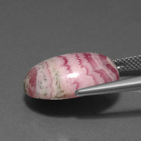 Rhodochrosite Multicolore naturelle Coupe ovale, 15.33 ct, Opaque