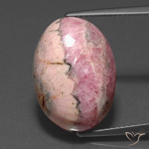 18.15ct Naturel Multicolore Rhodochrosite, ovale, Opaque