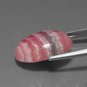 Rhodochrosite Multicolore naturelle Coupe ovale, 14.01 ct, Opaque