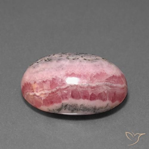Rhodochrosite Multicolore naturelle ovale, 18.18 ct, Opaque