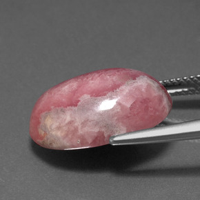 Rhodochrosite multicolore naturelle coupe ovale, 14,57 ct, opaque