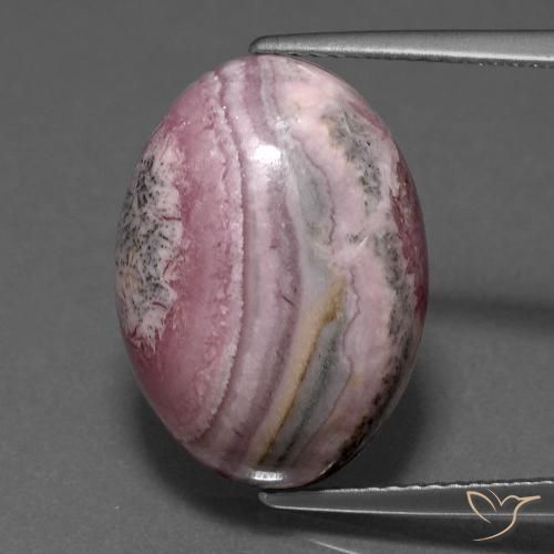 15.53ct Naturel Multicolore Rhodochrosite, ovale, Opaque