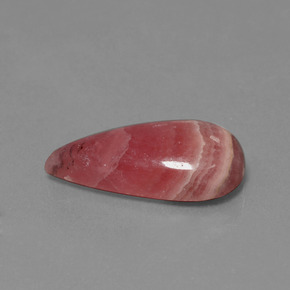 Rhodochrosite multicolore naturelle en forme de poire, 14,09 ct, opaque