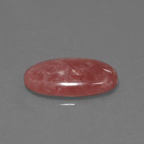 Rhodochrosite multicolore naturelle coupe ovale, 8,76 ct, opaque