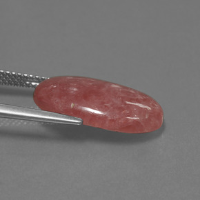 Rhodochrosite multicolore naturelle coupe ovale, 8,76 ct, opaque