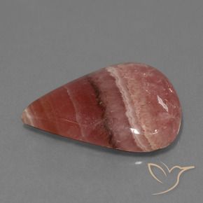 Rhodochrosite Multicolore naturelle En forme de poire, 19.84 ct, Opaque