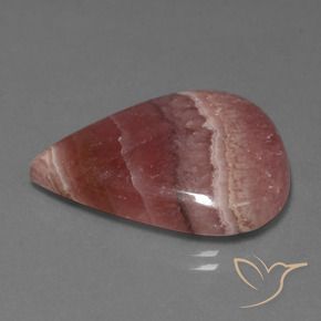 Rhodochrosite Multicolore naturelle En forme de poire, 30.68 ct, Opaque