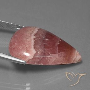 Rhodochrosite Multicolore naturelle En forme de poire, 30.68 ct, Opaque