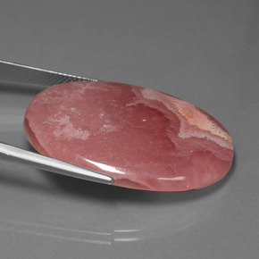 Rhodochrosite Multicolore naturelle Coupe ovale, 58.11 ct, Opaque