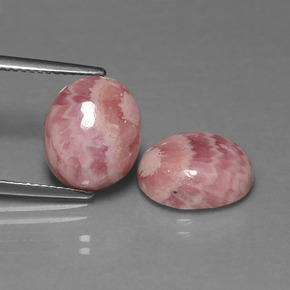 Achetez naturel 12.57ct Multicolore Rhodochrosite gems, Coupe ovale, En provenance Afrique du Sud chez GemSelect. En stock, livraison internationale!