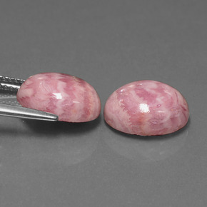 Achetez naturel ct multicolore rhodochrosite gems, coupe ovale, en provenance afrique du sud chez gemselect. en stock, livraison internationale!