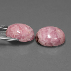 Achetez naturel 12,47ct multicolore rhodochrosite gems, coupe ovale, en provenance afrique du sud chez gemselect. en stock, livraison internationale!