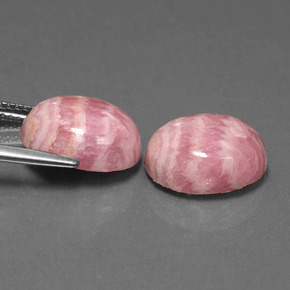 Achetez naturel 12,23ct multicolore rhodochrosite gems, coupe ovale, en provenance afrique du sud chez gemselect. en stock, livraison internationale!