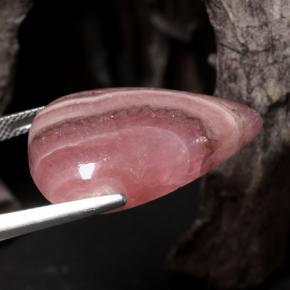 Rhodochrosite Multicolore naturelle En forme de poire, 31.67 ct, Translucide