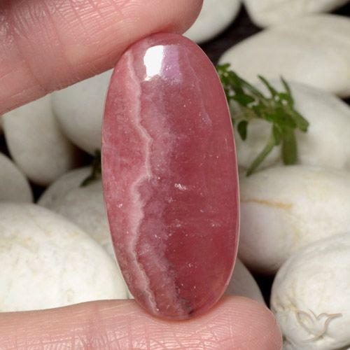 39.68ct Naturel Multicolore Rhodochrosite, ovale, Translucide