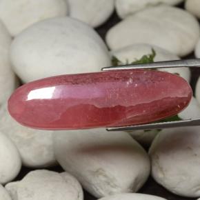 Rhodochrosite multicolore naturelle coupe ovale, 31,93 ct, translucide